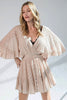 Butterfly Sleeveless Lace Dress