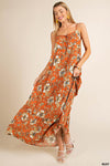 Maxi Tiered Dress with Front Ties