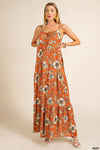 Maxi Tiered Dress with Front Ties