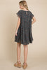 XMAS July -Floral Chiffon Printed Tiered Dress