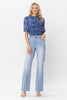 Judy Blue HW w/ Pocket Details Wide Leg - Curvy Size