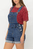Judy Blue High Waist & Double Cuff Shorts Overalls