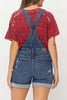 Judy Blue High Waist & Double Cuff Shorts Overalls