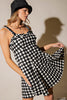 Novelty Woven Checkerboard Dress