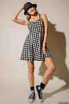 Novelty Woven Checkerboard Dress
