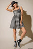 Novelty Woven Checkerboard Dress