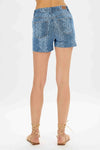 XMAS JULY Judy Blue MR Denim Snake Print Cut Offs Shorts - Curvy Size