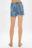 XMAS JULY Judy Blue MR Denim Snake Print Cut Offs Shorts - Curvy Size