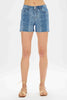 XMAS JULY Judy Blue MR Denim Snake Print Cut Offs Shorts - Curvy Size
