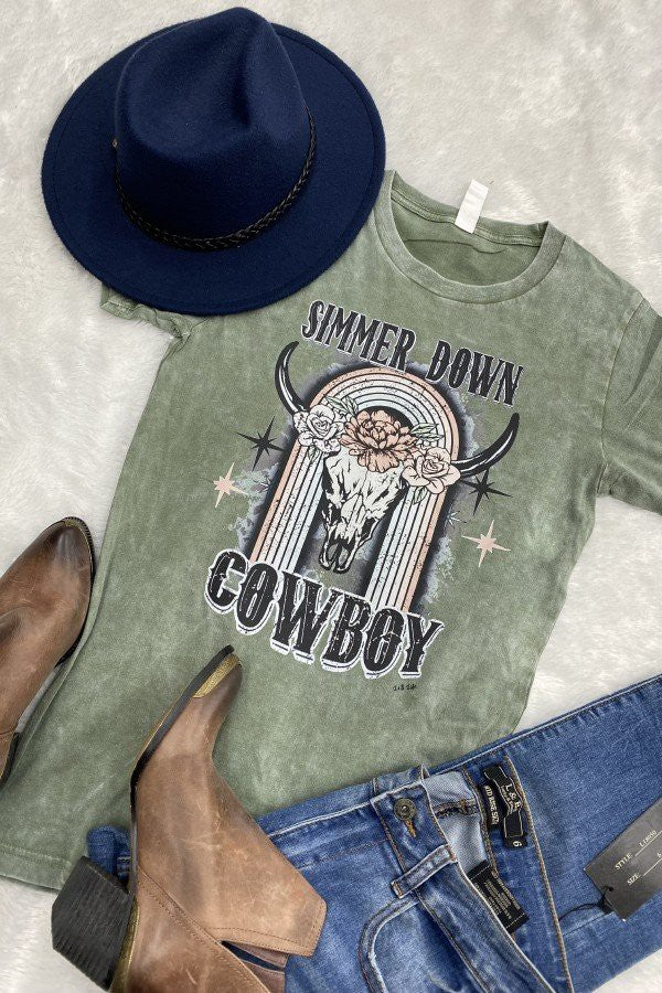 Simmer Down Cowboy Graphic Tee