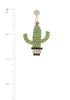 Cactus Post Drop Earring
