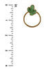 NEW Druzy Cactus Round Metal Earring