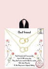 18K Gold Rhodium Dipped Best Friend Necklace - 2 Colors