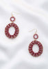 NEW Seed Bead Oval Dangle Earring