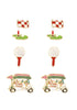Fashion Golf Stud Earring 3 Pair Set