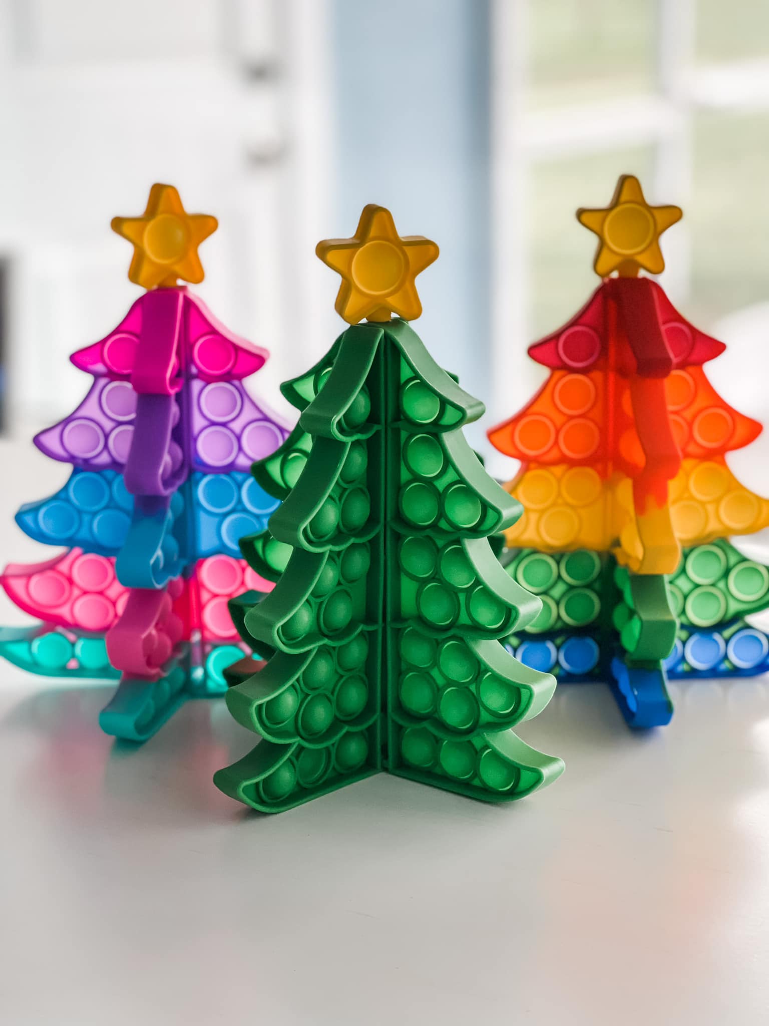 Holiday Christmas Tree Pop It - Blush & Cactus