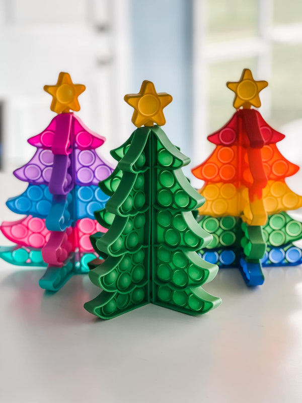 Holiday Christmas Tree Pop It - Blush & Cactus