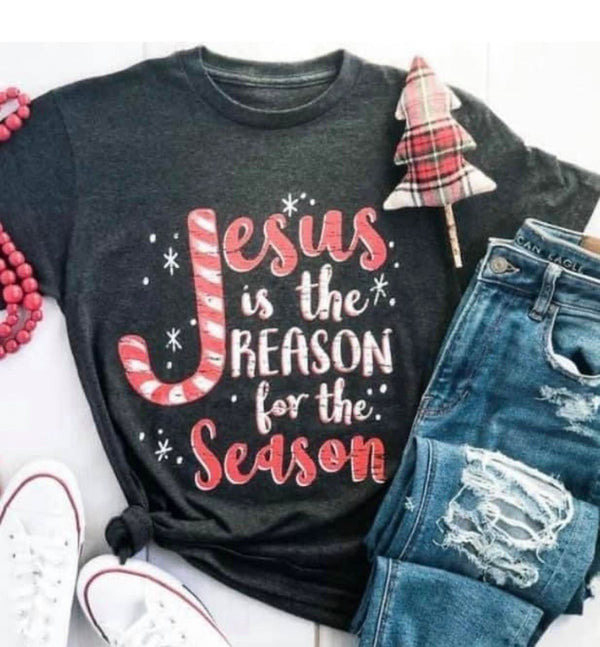 NEW Holiday Jesus is the Reason Graphic Tee