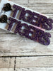 NEW Tigers School Spirit Purple/Black Earrings