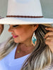 NEW  Turquoise Cactus Bead Fringe Earrings