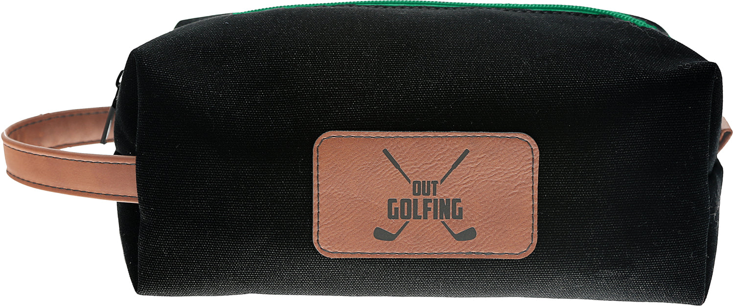 Out Golfing - Canvas Toiletry Bag