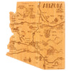 Destination Arizona State-Shaped Serving & Cutting Board