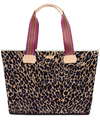Consuela Blue Jag Zipper Tote