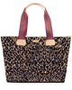 Consuela Blue Jag Zipper Tote