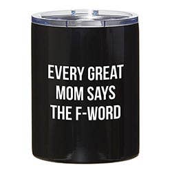 12oz Black Tumbler-Great Mom