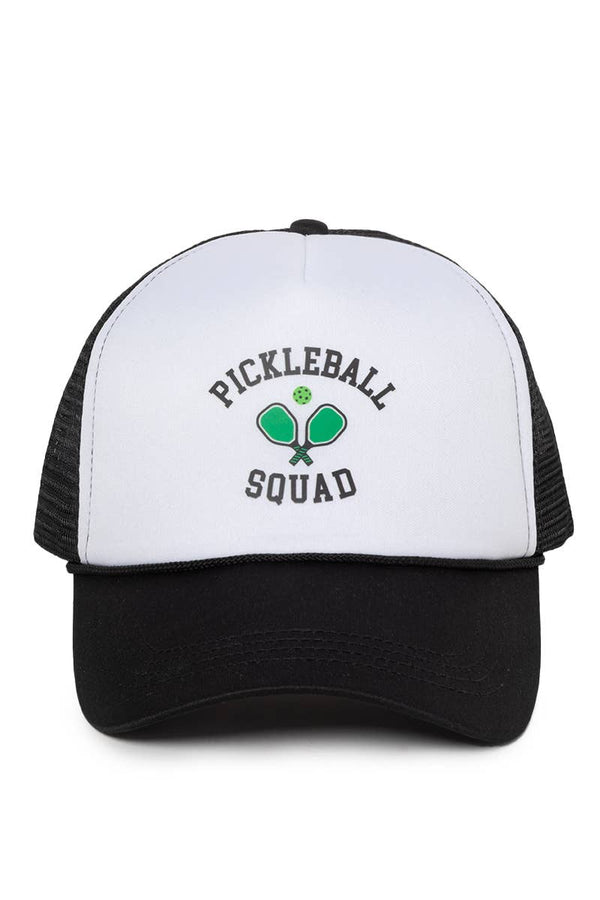 PICKLEBALL SQUAD HOWDY MAMA CHOOSE HAPPINESS MESH Trucker hat