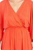 V-neck Elbow Kimono Sleeve Dress