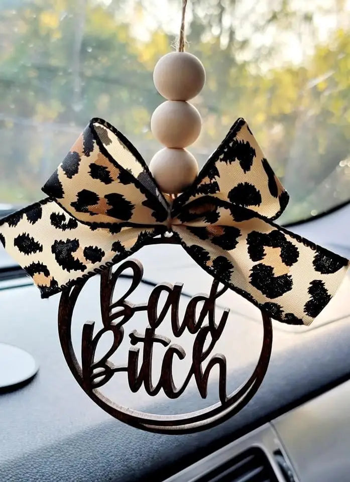 Bad Bitch Car Charm Ornament
