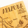 Destination Arizona State-Shaped Serving & Cutting Board