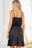 Sequin Detail Satin Dress