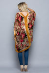 Vintage Velvet Rose Kimono