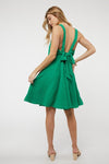 SALE Green Solid Smocked Ruffle Mini Dress - Curvy Size - Blush & Cactus