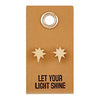 Faithworks Leather Tag Star Earrings