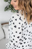 Rachel Ribbed Cardigan - Black Hearts
