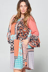Multi Patchwork Swing Dress
