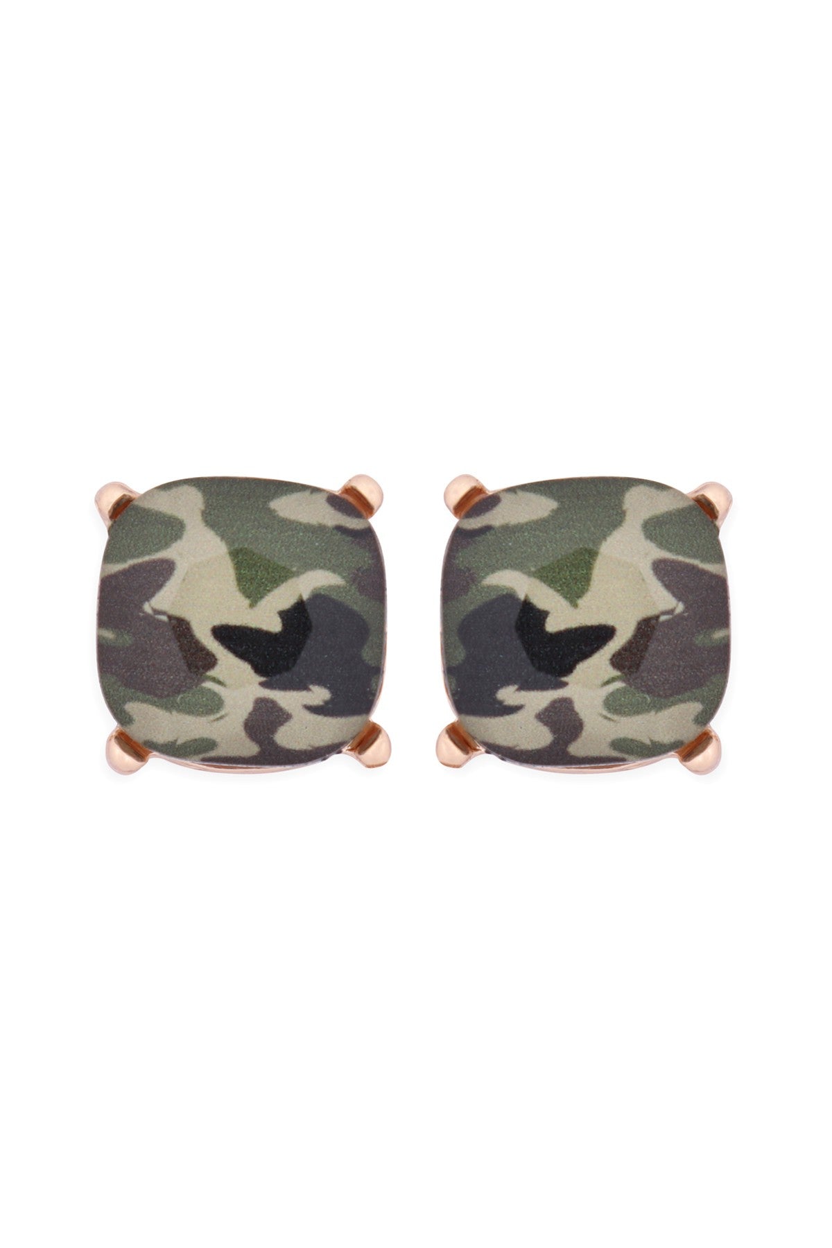 NEW Camo Stud Earrings