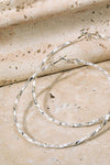 NEW Twisted Brass Hoop Earrings - 2 Colors