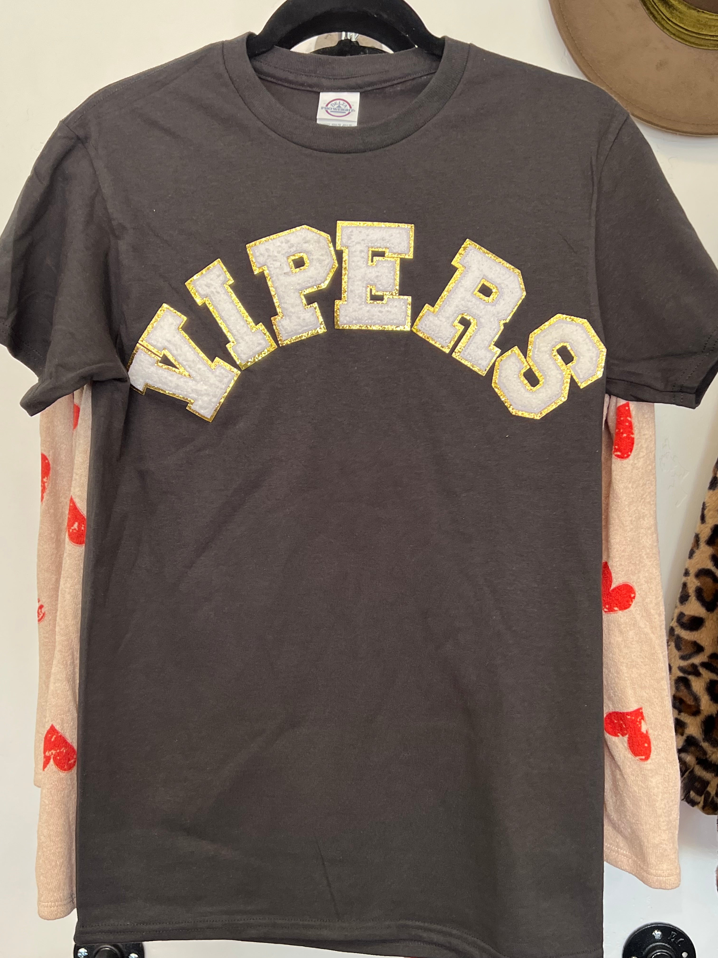 Game Day Mascot Chenille Short Sleeve T-Shirt - Vipers