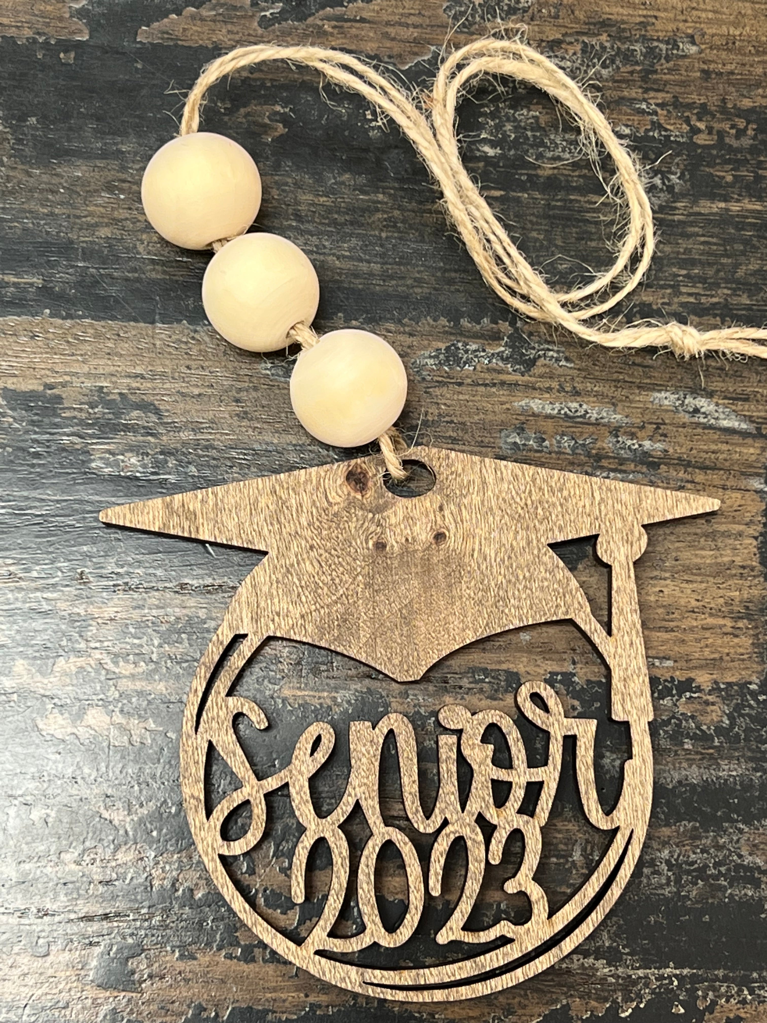 2023 Senior Graduation Cap Car Charm Ornament