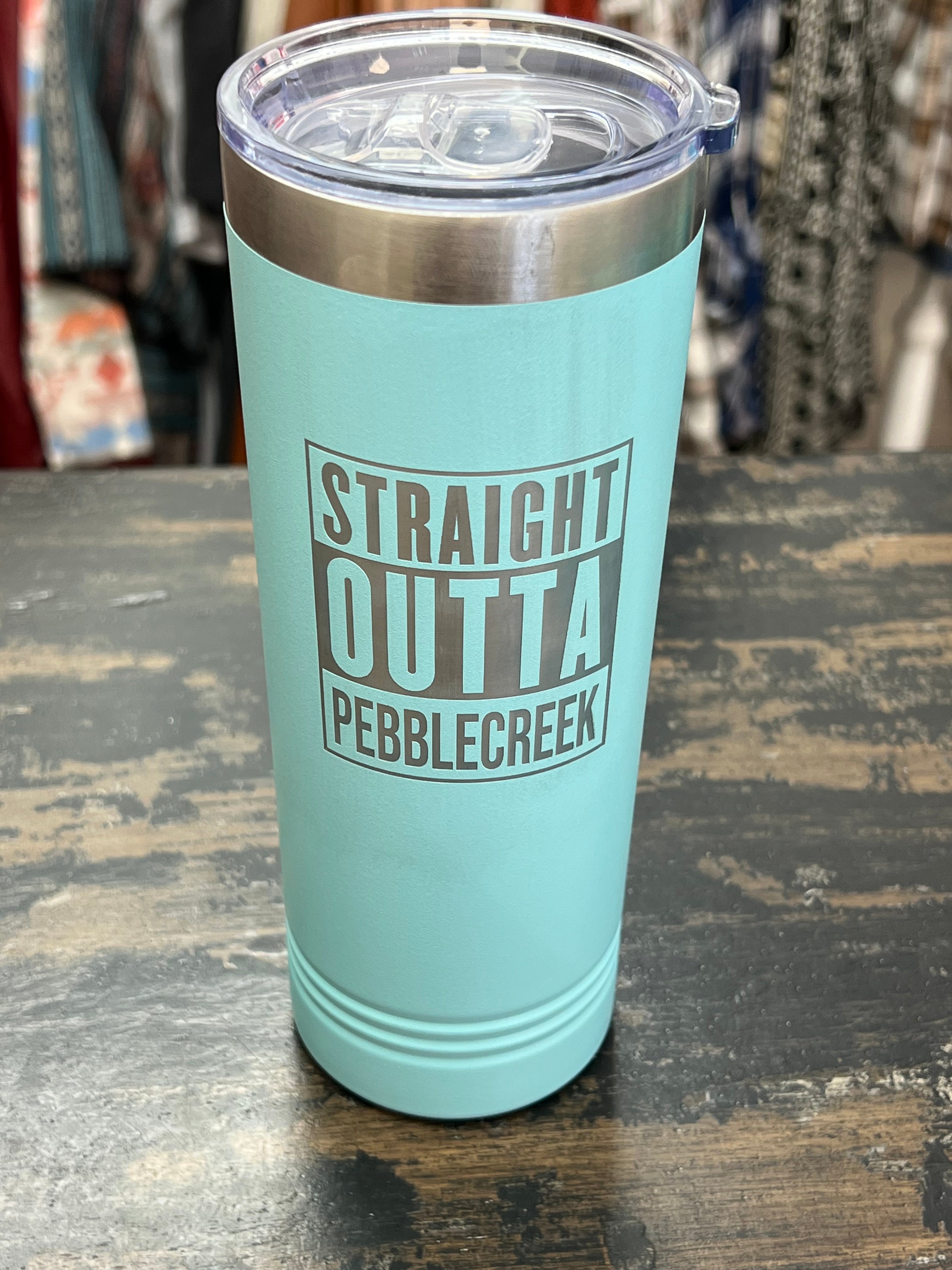 Straight Outta PEBBLECREEK - Polar Skinny Tumbler