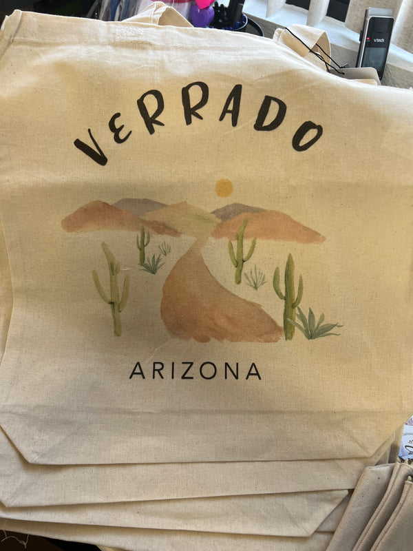 Verrado AZ - Custom Tote Bag - Desert Scene