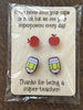 Super Teacher Earrings