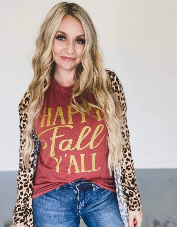 Happy Fall Y'all Graphic Tee