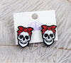 Halloween Girl Skull Earrings