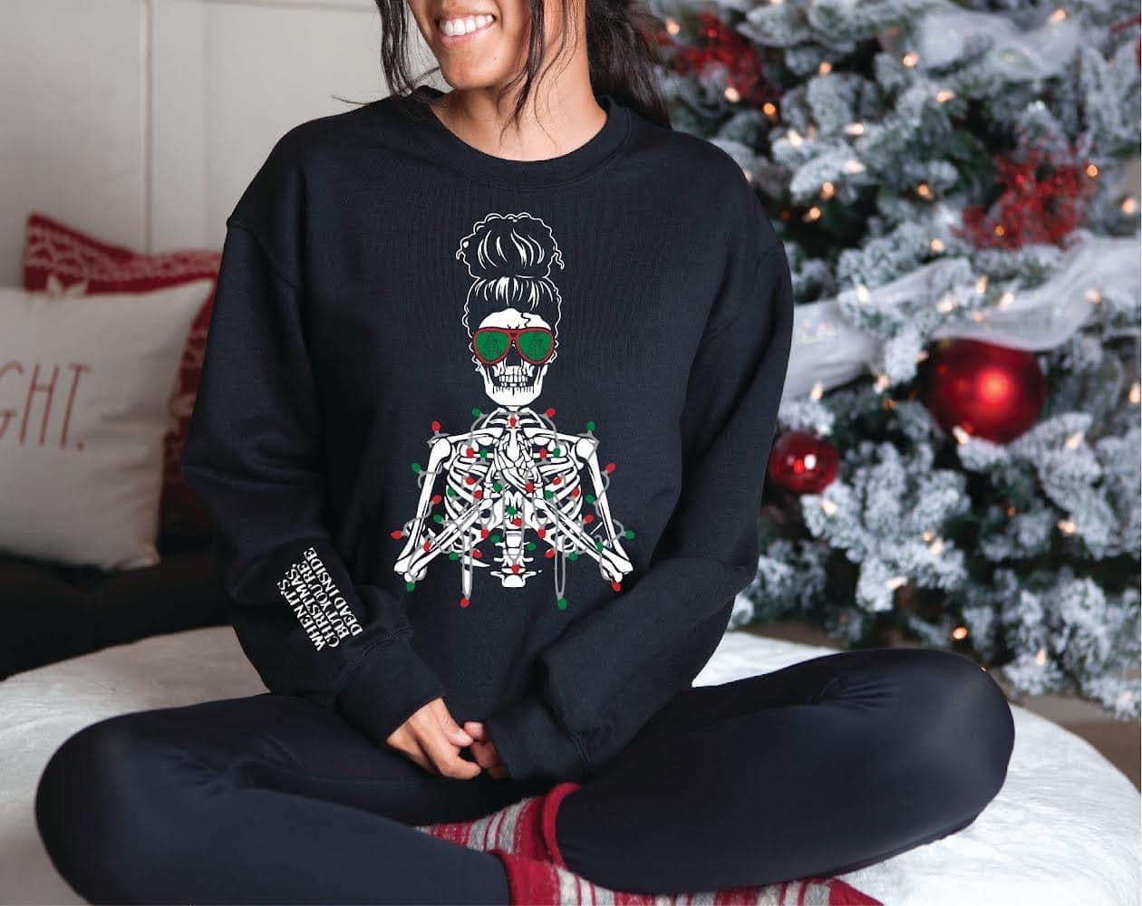 Note to Self - Dead Inside Sweatshirt - Blush & Cactus