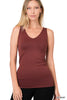 V-neck Seamless Tank Top -  10 Colors